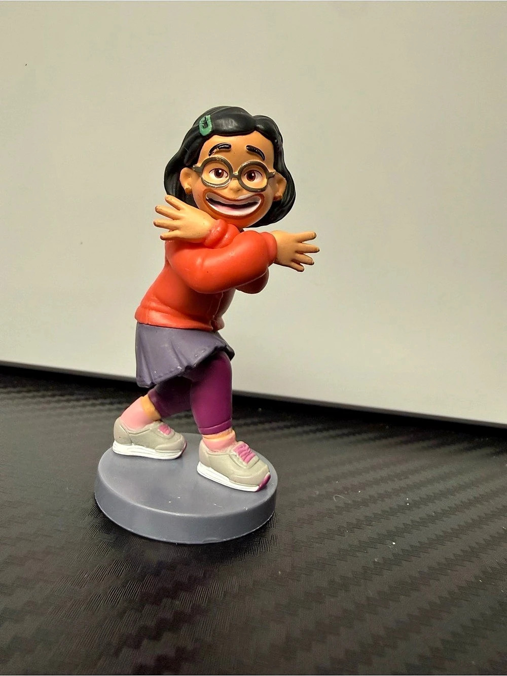 Disney Pixar Character Figure Orange & Purple Turning Red